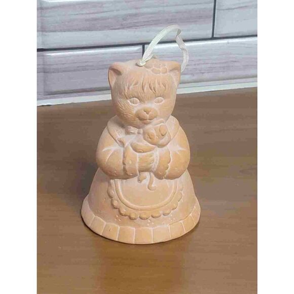 Red clay Kitten Windchime  - Picture 1 of 6